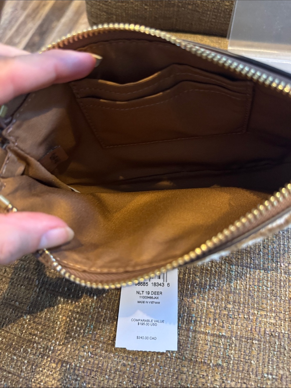 Coach Nolita 19 deer print calf hair mini shoulder bag with hangtag NWT - Picture 7 of 8